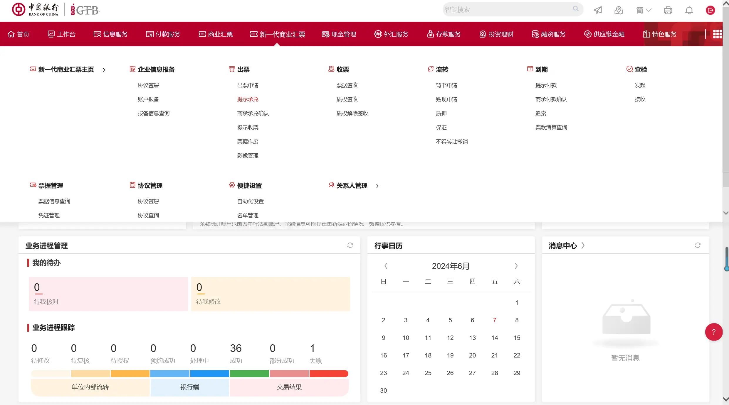 中国银行电子承兑汇票接收流程